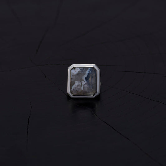 1657 Agate | One of a Kind Mibu White Ring