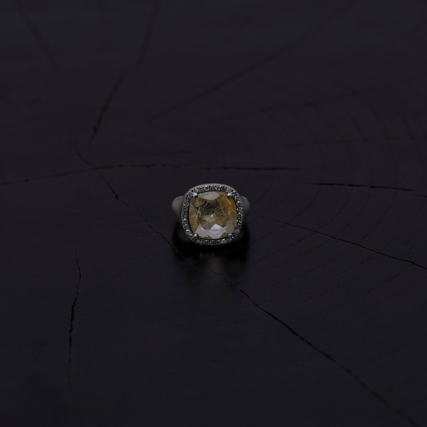 1595 Rutilated Quartz | Canan Pinky Ring