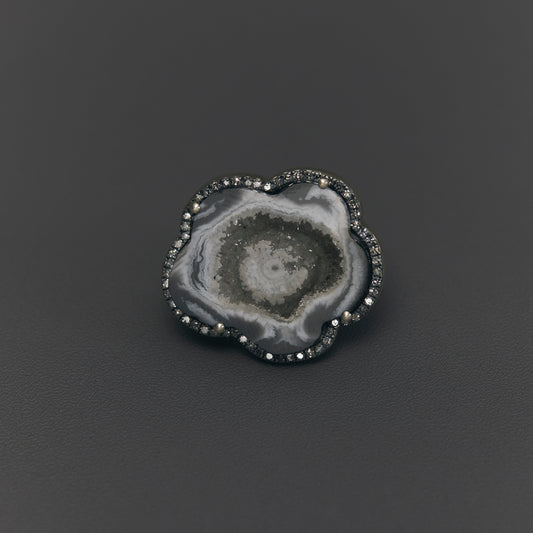 1707 Crystallized Agate | One of a Kind Canan Ring