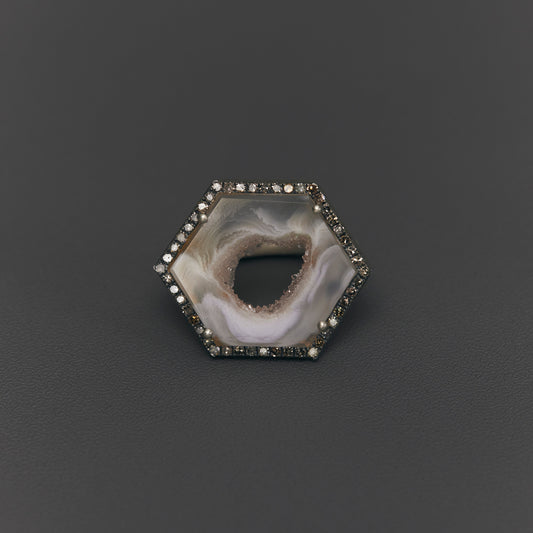 1748 Crystallized Agate | One of a Kind Reni Ring