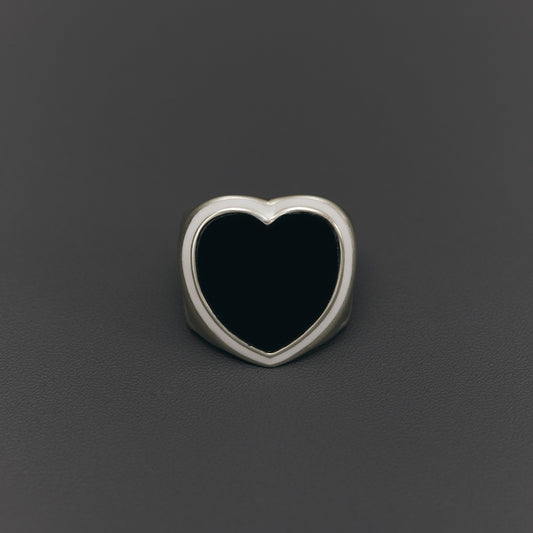 1777 Onyx | Mibu White Ring