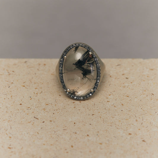1674 Tourmaline in Quartz | One of a Kind Canan Ring