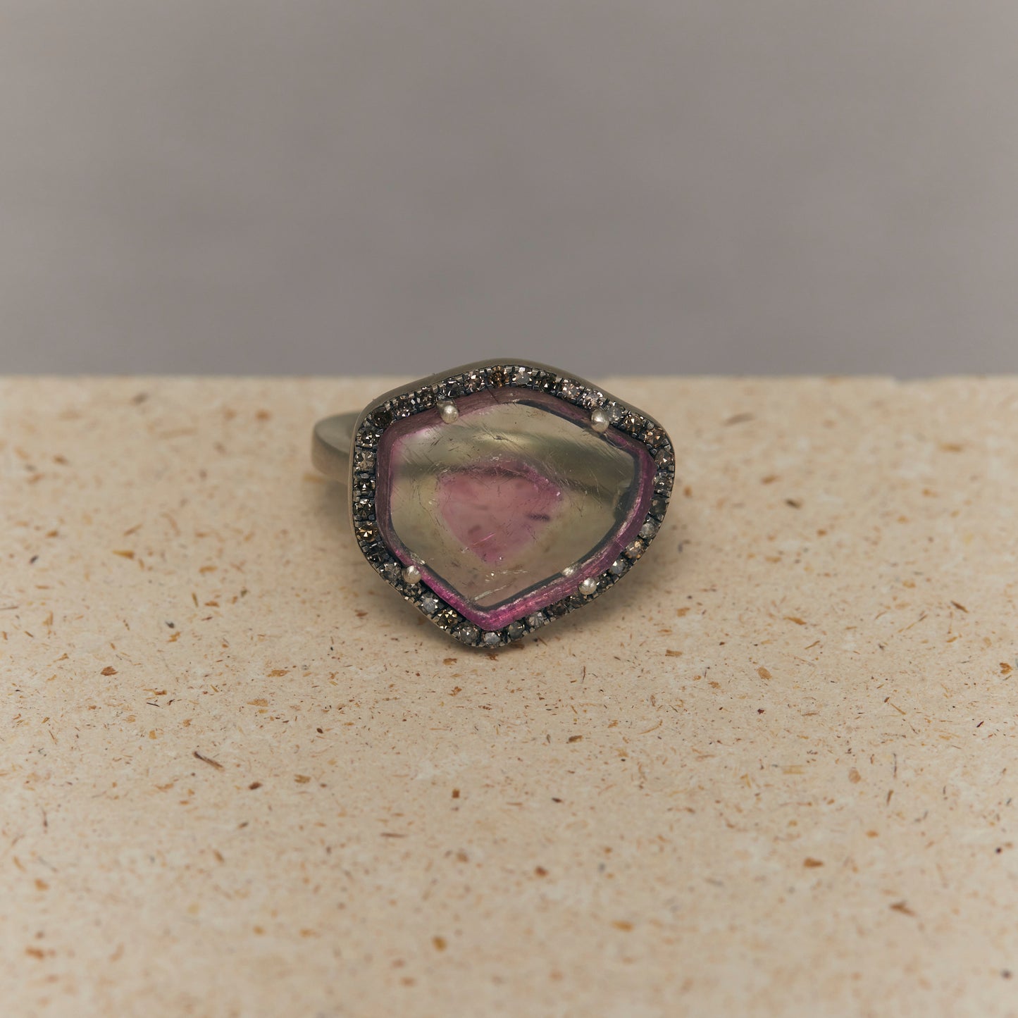 1741 Watermelon Tourmaline | One of a Kind Reni Ring