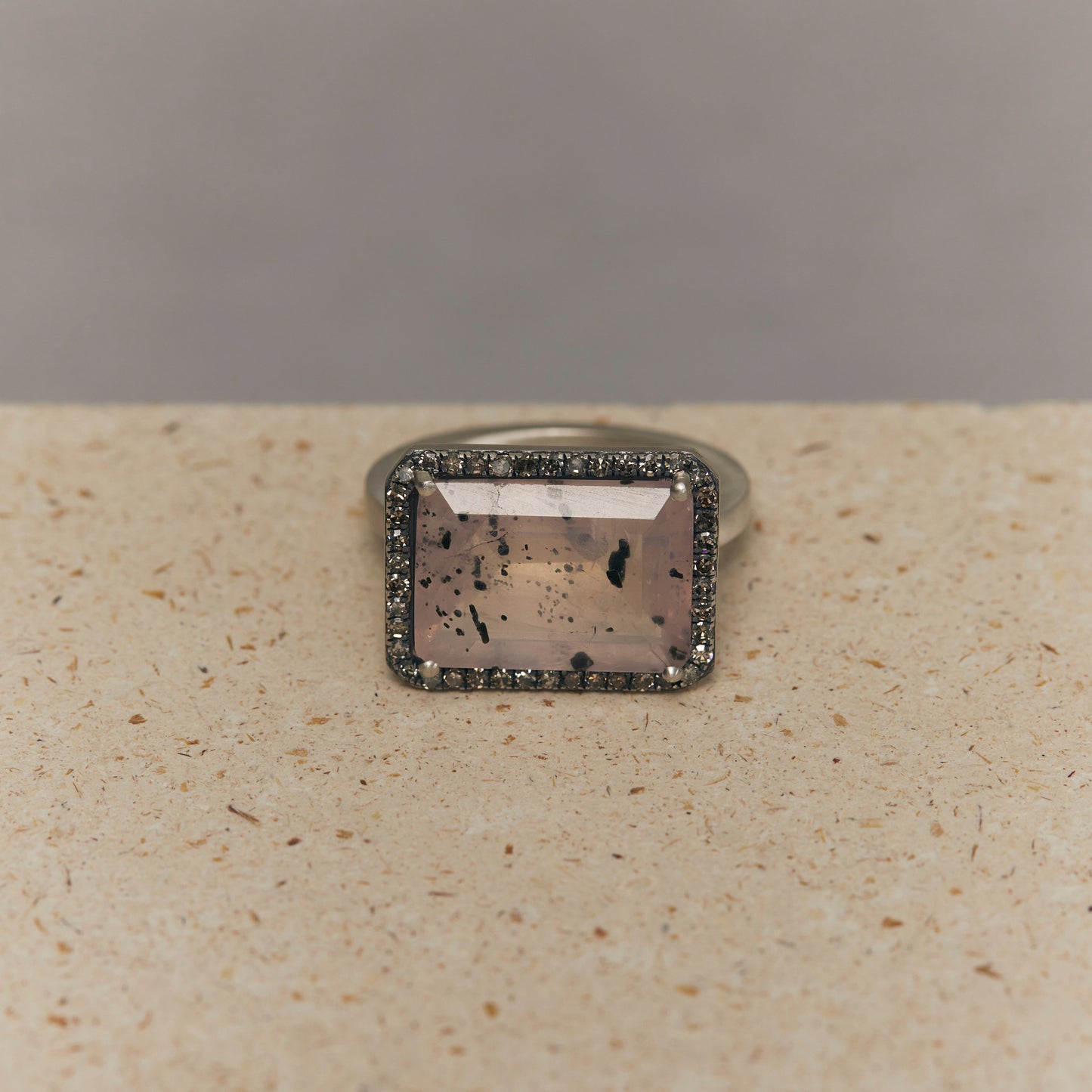 1832 Dot Rose Quartz | One of a Kind Reni Ring