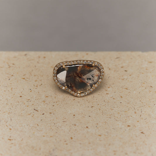 1840 Slice Diamond | K18YG One of a Elia Ring