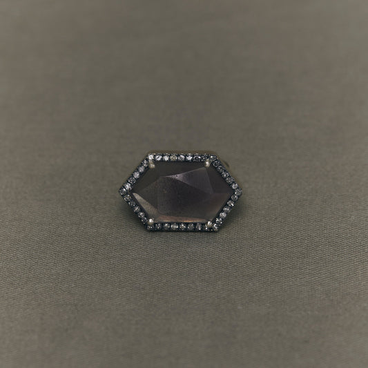 1723 Hematite in Quartz | One of a Kind Canan Pinky Ring