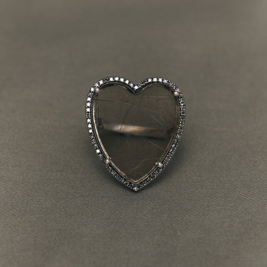 1860 Rutilated Quartz | One of a Kind Reni Ring