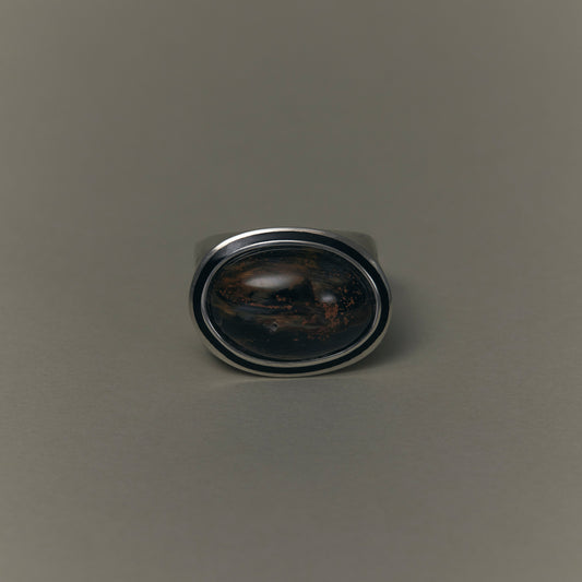 1872 Pietersite | One of a Kind Mibu Black Ring