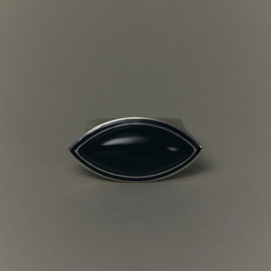 1875 Black Jade | One of a Kind Mibu Black Ring