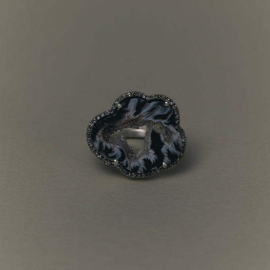 1851 Crystallized Agate | One of a Kind Reni Ring