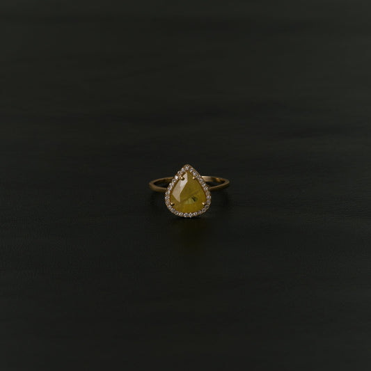 2657 Yellow Sapphire | One of a Kind Elia Ring