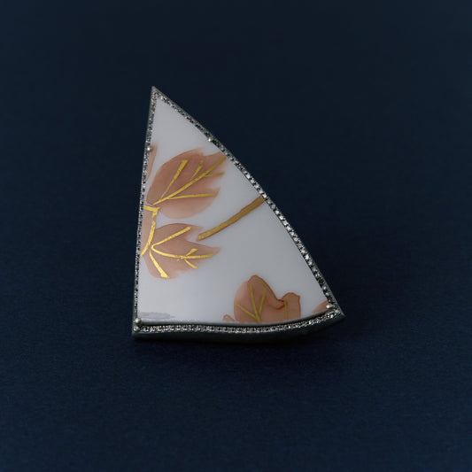 2699 Kutani porcelain 錦山窯 | One of a kind Canan Ring