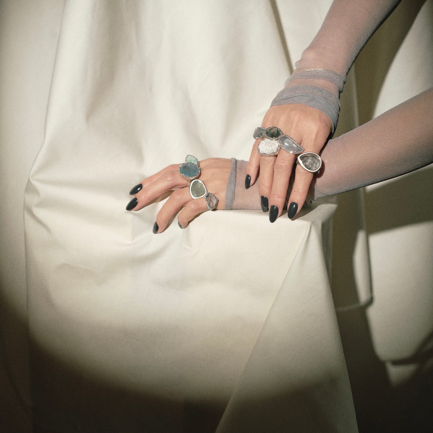 2474 Super Seven Quartz | One of a Kind Minya Pinky Ring