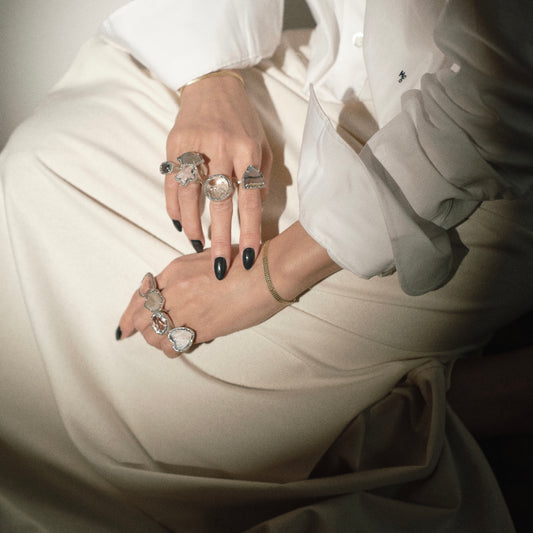 2447 Crystallized Agate | One of a Kind Reni Ring