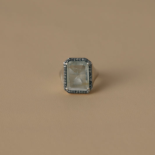 2342 Limonite in Aquamarine | One of Kind Canan Ring