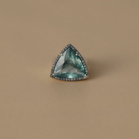2347 Moss Aquamarine | One of Kind Canan Ring