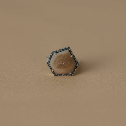 2447 Crystallized Agate | One of a Kind Reni Ring