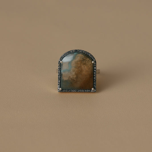 2457 Moss Agate | One of a Kind Reni Ring