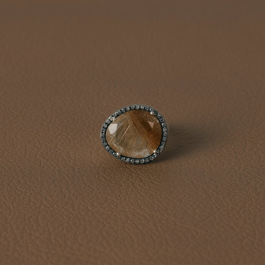 2304 Rutilated Quartz | One of Kind Canan Ring
