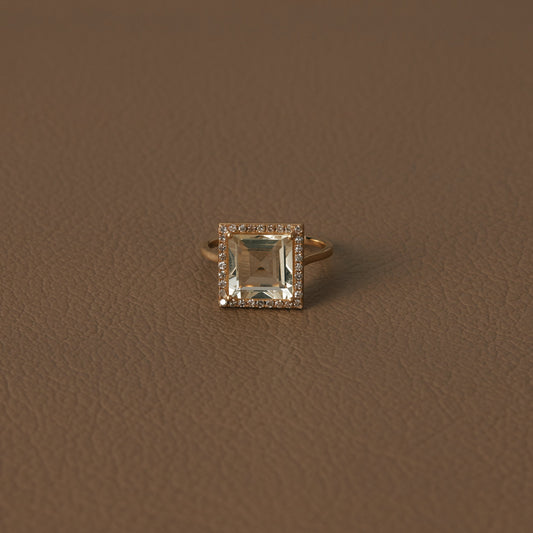 2529 Yellow Beryl | K18YG One of a Elia Ring