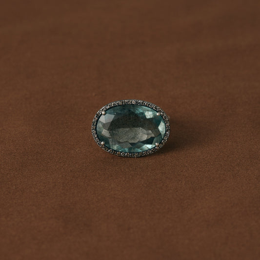2430 Moss Aquamarine | One of a Kind Reni Ring