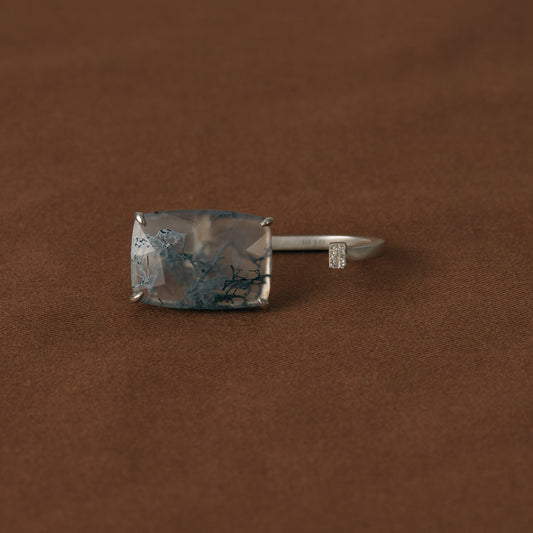2495 Moss Agate | One of a Kind Mare Ring