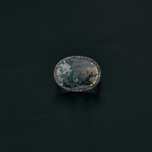 2453 Moss Agate | One of a Kind Reni Ring