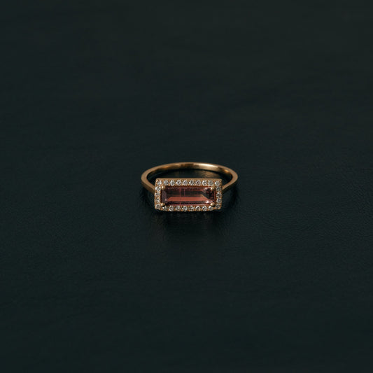 2538 Pink Tourmaline| K18YG One of a Elia Ring