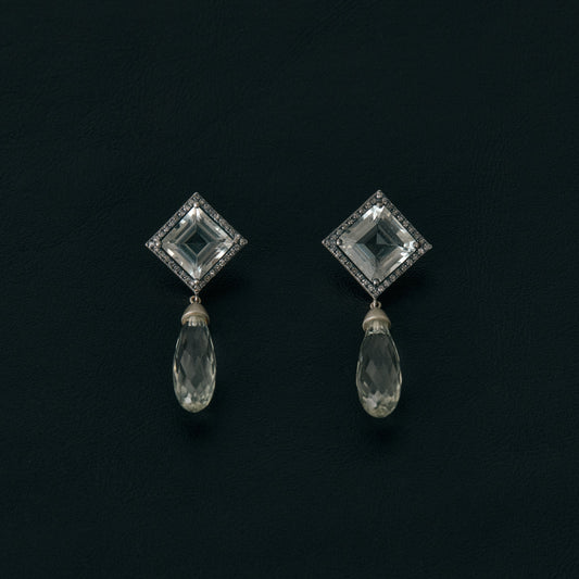 2285 Green Amethyst | Tieri Earrings