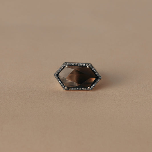 2321 Bi-color Smoky Quartz | One of Kind Canan Ring