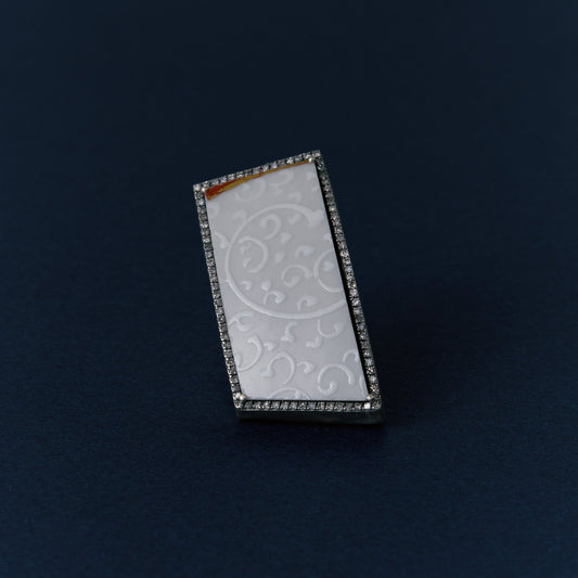 2702 Kutani porcelain 錦山窯 | One of a kind Canan Ring