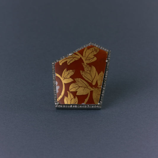 2710 Kutani porcelain 錦山窯 | One of a kind Canan Ring