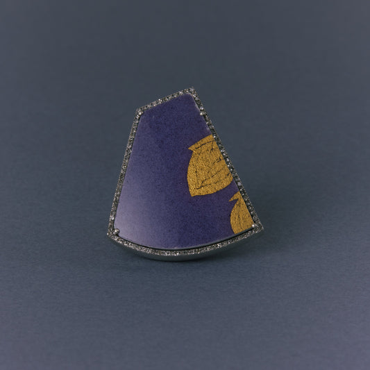 2714 Kutani porcelain 錦山窯 | One of a kind Canan Ring