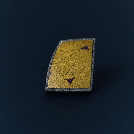 2716 Kutani porcelain 錦山窯 | One of a kind Canan Ring