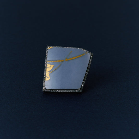 2732 Kutani porcelain 錦山窯 | One of a kind Canan Ring