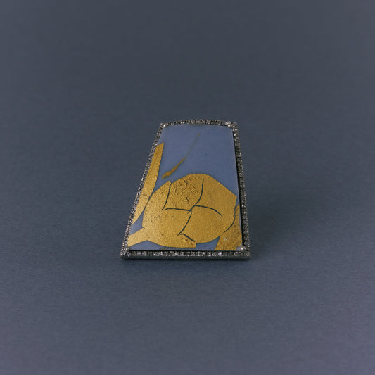 2733 Kutani porcelain 錦山窯 | One of a kind Canan Ring