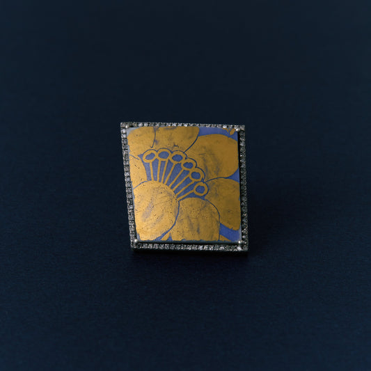 2735 Kutani porcelain 錦山窯 | One of a kind Canan Ring