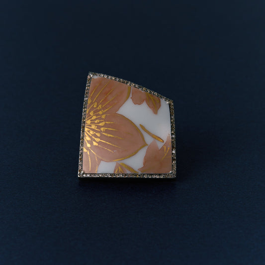 2762 Kutani porcelain 錦山窯 | One of a kind Reni Ring