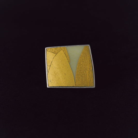 2802 Kutani porcelain 錦山窯 | One of a kind Gimel Ring
