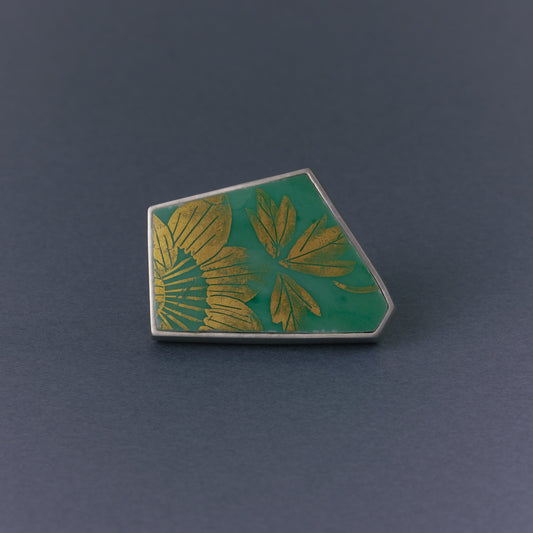 2803 Kutani porcelain 錦山窯 | One of a kind Gimel Ring