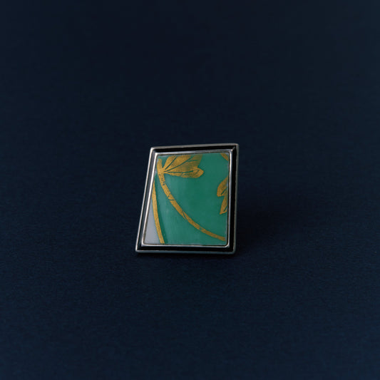 2813 Kutani porcelain 錦山窯 | One of a kind Mibu Black Ring