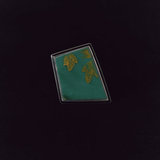2816 Kutani porcelain 錦山窯 | One of a kind Mibu Black Ring