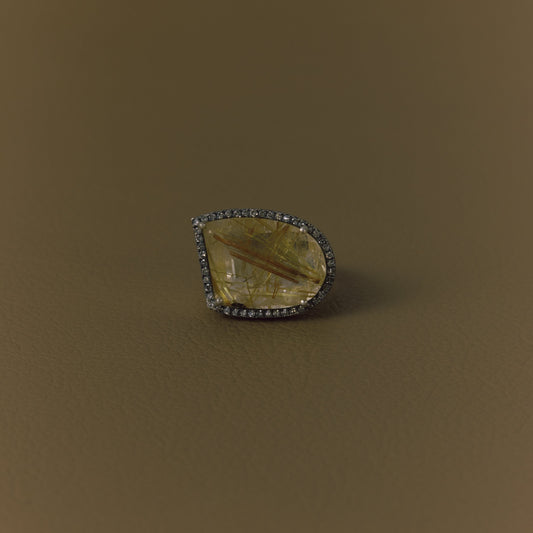 2874 Rutilated Quartz | One of Kind Canan Ring