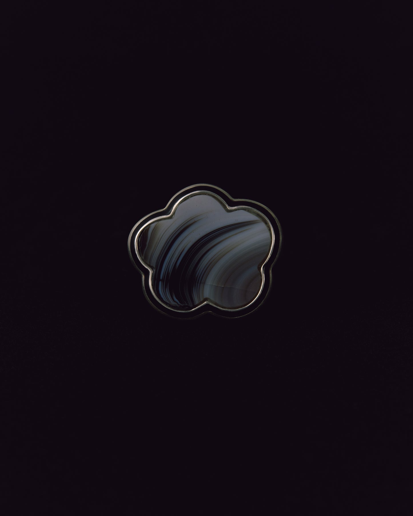 2941 Agate | One of Kind Zenin Black Ring