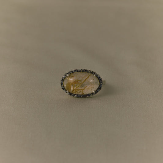 2977 Rutilated Quartz | One of Kind Reni Ring