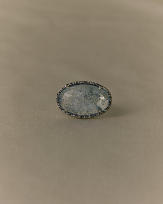2983 Moss Aquamarine | One of Kind Reni Ring