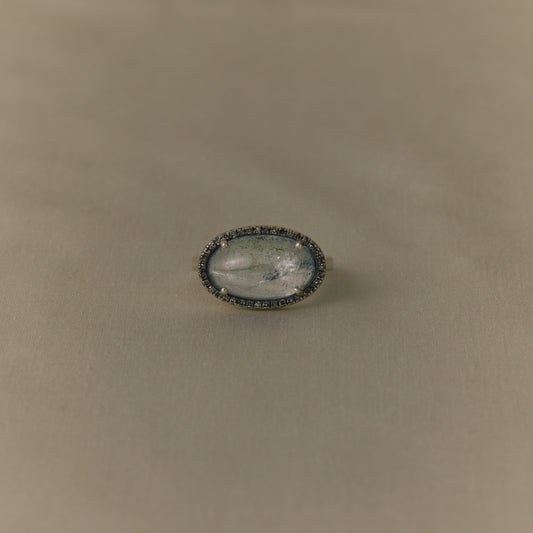 2984 Moss Aquamarine | One of Kind Reni Ring