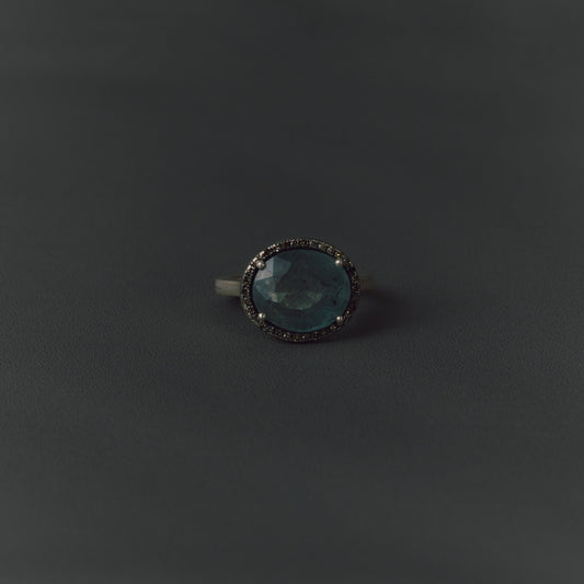 2986 Moss Aquamarine | One of Kind Reni Ring
