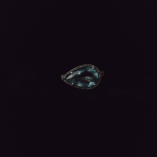 2987 Moss Aquamarine | One of Kind Reni Ring