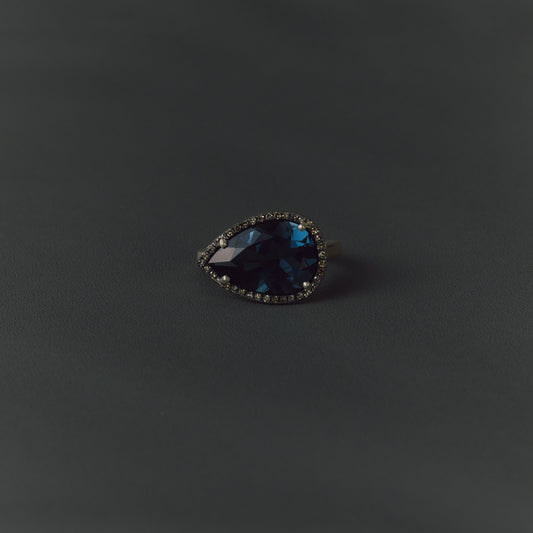 2996 London Blue Topaz | One of Kind Reni Ring